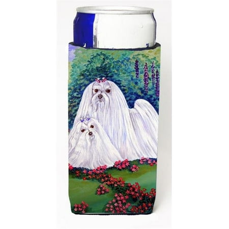 Maltese Momma And Puppy Michelob Ultra bottle sleeves For Slim Cans - 12 oz.