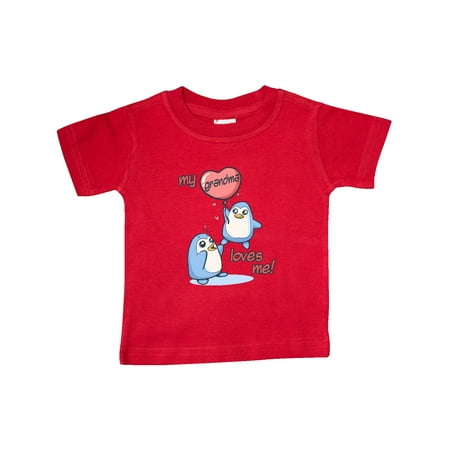 Inktastic My Grandma Loves Me Gift Baby Boy or Baby Girl T-Shirt