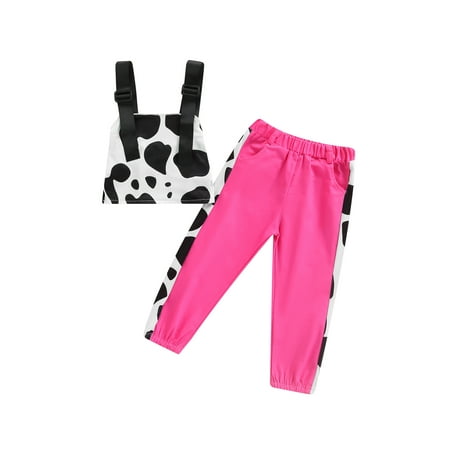 TheFound Summer Fashion Little Girls Clothes 2pcs Cow Printed Strap Sleeveless Vest Tops+High Waist Pants Sets
TheFound Summer Fashion Little Girls Clothes 2pcs Cow Printed Strap Sleeveless Vest Tops+High Waist Pants Sets