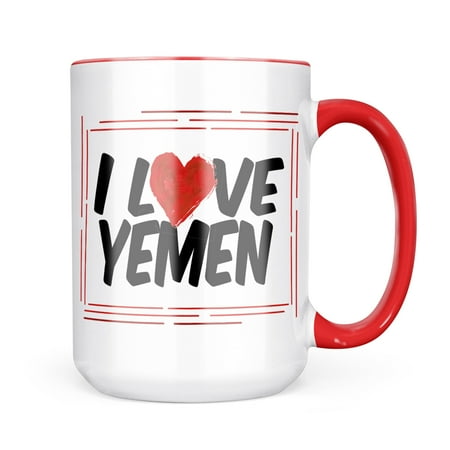 Neonblond I Love Yemen Mug gift for Coffee Tea lovers