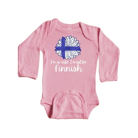 Inktastic I m So Cute I Must be Finnish Sunflower Finland Flag Gift Baby Boy or Baby Girl Long Sleeve Bodysuit
Inktastic I m So Cute I Must be Finnish Sunflower Finland Flag Gift Baby Boy or Baby Girl Long Sleeve Bodysuit