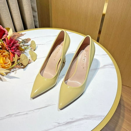 YCNYCHCHY New Elegant Big Size Blue Black Patent Leather High Heels Sexy Pointed Toe Women Office Work Pumps For Wedding Party Shoes
YCNYCHCHY New Elegant Big Size Blue Black Patent Leather High Heels Sexy Pointed Toe Women Office Work Pumps For Wedding Party Shoes