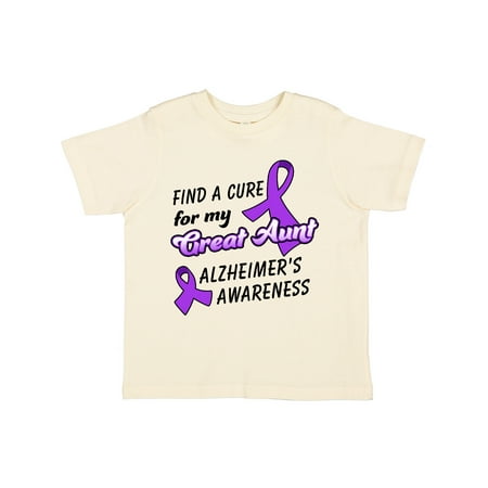 Inktastic Alzheimer s Awareness Find a Cure for my Great Aunt Gift Toddler Boy or Toddler Girl T-Shirt
Inktastic Alzheimer s Awareness Find a Cure for my Great Aunt Gift Toddler Boy or Toddler Girl T-Shirt