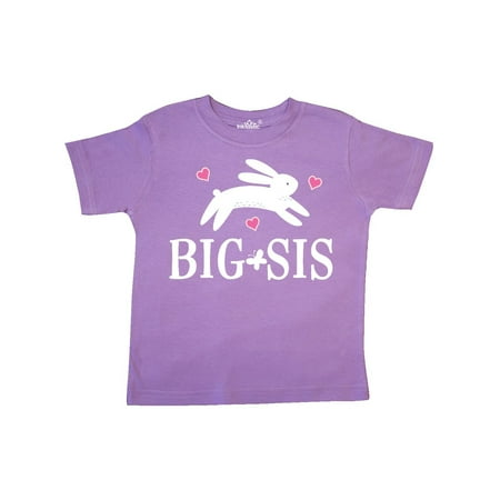 Inktastic Big Sis Bunny Rabbit Sister Gift Toddler Toddler Girl T-Shirt