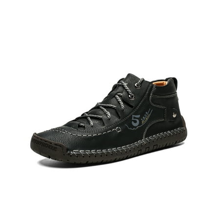 SIMANLAN Mens Warm Bootie Round Toe Casual Boots Lace Up Ankle Boot Men Slip Resistant Faux Leather Booties Plush Lined Walking Shoes Black 9
SIMANLAN Mens Warm Bootie Round Toe Casual Boots Lace Up Ankle Boot Men Slip Resistant Faux Leather Booties Plush Lined Walking Shoes Black 9