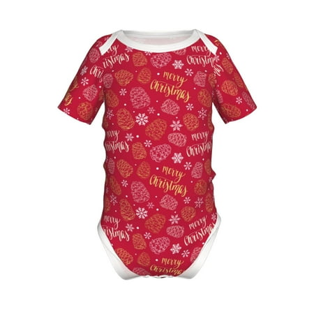 Lukts Gold Pinecone Merry Christmas A Print Baby Short Sleeve Romper Onesie for Newborn Baby Boys and Girls-18 Months
Lukts Gold Pinecone Merry Christmas A Print Baby Short Sleeve Romper Onesie for Newborn Baby Boys and Girls-18 Months