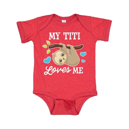 Inktastic My Titi Loves Me with Sloth and Hearts Gift Baby Boy or Baby Girl Bodysuit
Inktastic My Titi Loves Me with Sloth and Hearts Gift Baby Boy or Baby Girl Bodysuit
