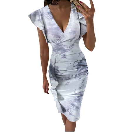 Pink Dress Black Dress Women Elegant V-neck Flowers Printed Slimming Ruffle Hem Ruched Sleeveless Dress Savings Clearance Deals Dresses for Women Bridesmaid Dresses Blue S
Pink Dress Black Dress Women Elegant V-neck Flowers Printed Slimming Ruffle Hem Ruched Sleeveless Dress Savings Clearance Deals Dresses for Women Bridesmaid Dresses Blue S