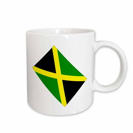 3dRose Jamaican Flag Ceramic Mug 11-ounce