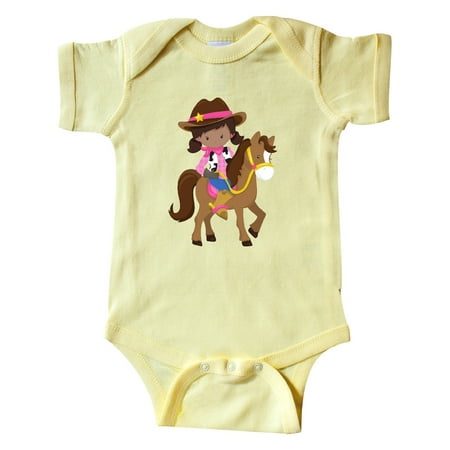 Inktastic African American Girl Cowboy Girl Brown Horse Gift Baby Girl Bodysuit
Inktastic African American Girl Cowboy Girl Brown Horse Gift Baby Girl Bodysuit