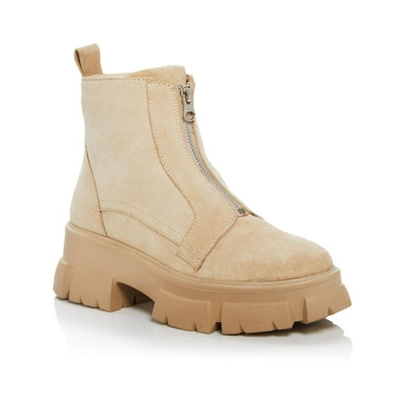 Aqua Womens True Leather Ankle Booties