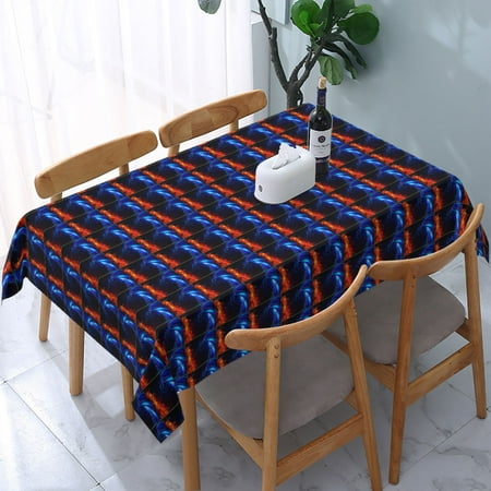 Tablecloth Fire-And-Water Table Cloth For Rectangle Tables Waterproof Resistant Picnic Table Covers For Kitchen Dining/Party(54x72in)
Tablecloth Fire-And-Water Table Cloth For Rectangle Tables Waterproof Resistant Picnic Table Covers For Kitchen Dining/Party(54x72in)