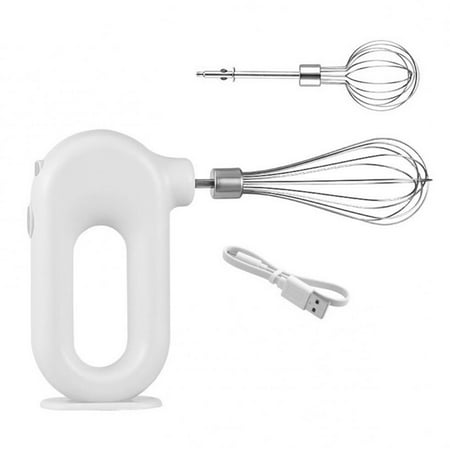 Tssuoun Egg Whisk Handheld Adjustable Kitchen Cream Frother Electric Rechargeable Egg Mixer Blender White 2 rods
Tssuoun Egg Whisk Handheld Adjustable Kitchen Cream Frother Electric Rechargeable Egg Mixer Blender White 2 rods