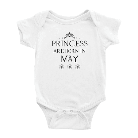 Princess Are Born In May Cute Baby Clothing Bodysuits Boy Girl Unisex
Princess Are Born In May Cute Baby Clothing Bodysuits Boy Girl Unisex
