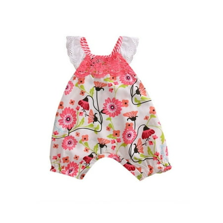 Yinyinxull Infant Baby Girls Summer Clothes Floral Romper Lace Patchwork Ruffle Jumpsuit Pink 12-18 Months
Yinyinxull Infant Baby Girls Summer Clothes Floral Romper Lace Patchwork Ruffle Jumpsuit Pink 12-18 Months