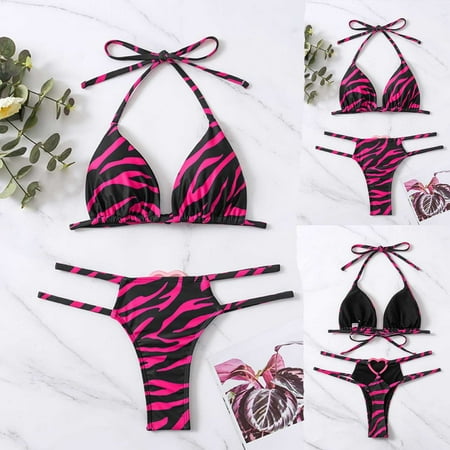 Womens swimsuits Women s Split Fashion Bikini With Bra Pads And No Steel Bra Swimsuit Fragarn