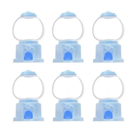 NUOLUX 6Pcs Creative Grabbing Catcher Machines Plastic Mini Candy Machines Rotatable Candy Catcher Machines Children Toys (Blue)