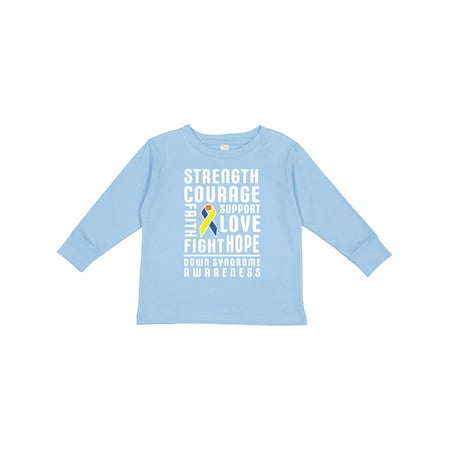 Inktastic Down Syndrome Awareness Strenth Courage Support Boys or Girls Long Sleeve Toddler T-Shirt
Inktastic Down Syndrome Awareness Strenth Courage Support Boys or Girls Long Sleeve Toddler T-Shirt