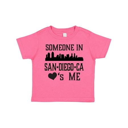 Inktastic San Diego California Someone Loves Me Skyline Gift Toddler Boy or Toddler Girl T-Shirt