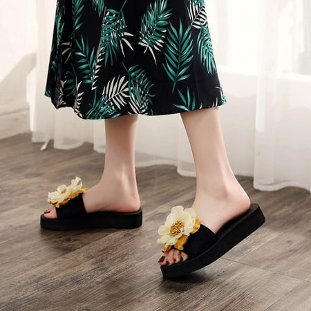 FITORON Womens Slippers- Female Summer New Style Non-slip One-word Slip Soft Bottom Holiday Beach Slipper Yellow 39
FITORON Womens Slippers- Female Summer New Style Non-slip One-word Slip Soft Bottom Holiday Beach Slipper Yellow 39