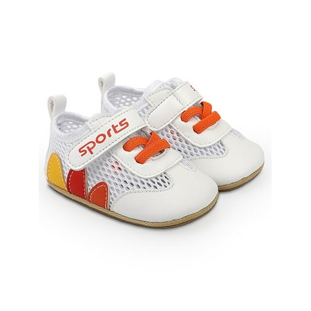 Daeful Baby Sneakers Mesh Crib Shoes First Walkers Flats Summer Non-Slip Lightweight Rubber Sole Casual Shoe Orange 0-6 months
Daeful Baby Sneakers Mesh Crib Shoes First Walkers Flats Summer Non-Slip Lightweight Rubber Sole Casual Shoe Orange 0-6 months