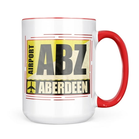 Neonblond Airportcode ABZ Aberdeen Mug gift for Coffee Tea lovers