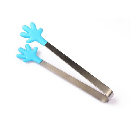 kitchen gadget Premium Mini Tongs Stainless Steel Mini Tongs Kitchen Gadgets (Blue)