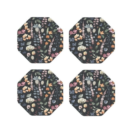 Honeii Wildflower Watercolor 1 Print Leather Coaster Set of 4 Ideal for Safeguarding Your Furniture from Drinks Spills and Effortless Cleanup-Octagon
Honeii Wildflower Watercolor 1 Print Leather Coaster Set of 4 Ideal for Safeguarding Your Furniture from Drinks Spills and Effortless Cleanup-Octagon