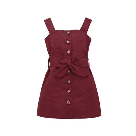 wsevypo 1-6Y Fashion Toddler Baby Girls Dress Summer Girls Solid Color Sleeveless Strap Single-breasted Dress Kid Clothing
wsevypo 1-6Y Fashion Toddler Baby Girls Dress Summer Girls Solid Color Sleeveless Strap Single-breasted Dress Kid Clothing