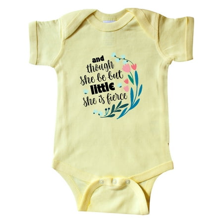 Inktastic Though She Be but Little Fierce Quote Gift Baby Girl Bodysuit
Inktastic Though She Be but Little Fierce Quote Gift Baby Girl Bodysuit