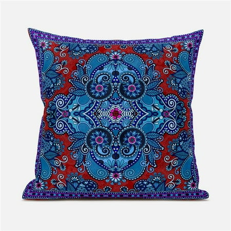 Amrita Sen Designs CAPL1014FSDS-ZP-18x18 18 x 18 in. Floral Paisley Suede Zippered Pillow with Insert - Grey Red & Blue
Amrita Sen Designs CAPL1014FSDS-ZP-18x18 18 x 18 in. Floral Paisley Suede Zippered Pillow with Insert - Grey Red & Blue