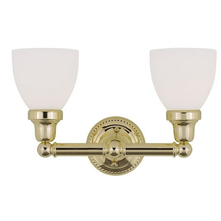 2 Light Bathroom Light in Traditional Style 15.5 inches Wide By 10 inches High-Polished Brass Finish Bailey Street Home 218-Bel-1653396
2 Light Bathroom Light in Traditional Style 15.5 inches Wide By 10 inches High-Polished Brass Finish Bailey Street Home 218-Bel-1653396