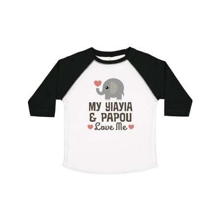 Inktastic My Yia Yia and Papou Love Me Outfit Gift Toddler Boy or Toddler Girl T-Shirt