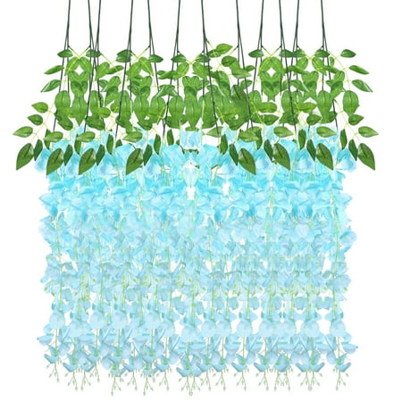 Tinksky IMIKEYA 12 Pcs Artificial Silk Wisteria Ivy Vine Green Leaf Vine Garland Simulation Props 90CM for Party Wedding Home Decoration (Blue)
Tinksky IMIKEYA 12 Pcs Artificial Silk Wisteria Ivy Vine Green Leaf Vine Garland Simulation Props 90CM for Party Wedding Home Decoration (Blue)