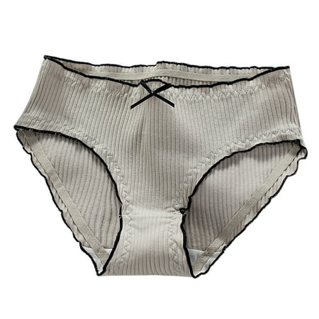 YXGla Seamless Briefs Solid Color Elastic Waistband Ribbing Design Panties for Daily Life
YXGla Seamless Briefs Solid Color Elastic Waistband Ribbing Design Panties for Daily Life