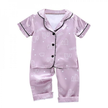 Greyghost 2Pcs/set New Summer Kids Pajamas for Girls Boys Standing Bear Sleepwear Set Short Sleeve Blouse Tops+Night Pants Baby Clothes Pink 90
Greyghost 2Pcs/set New Summer Kids Pajamas for Girls Boys Standing Bear Sleepwear Set Short Sleeve Blouse Tops+Night Pants Baby Clothes Pink 90
