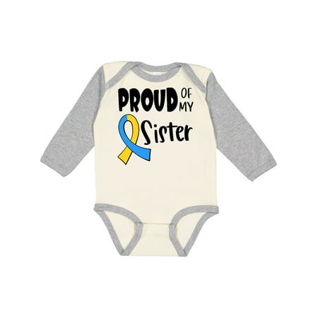 Inktastic Proud of my Sister Down Syndrome Awareness Gift Baby Boy or Baby Girl Long Sleeve Bodysuit
Inktastic Proud of my Sister Down Syndrome Awareness Gift Baby Boy or Baby Girl Long Sleeve Bodysuit
