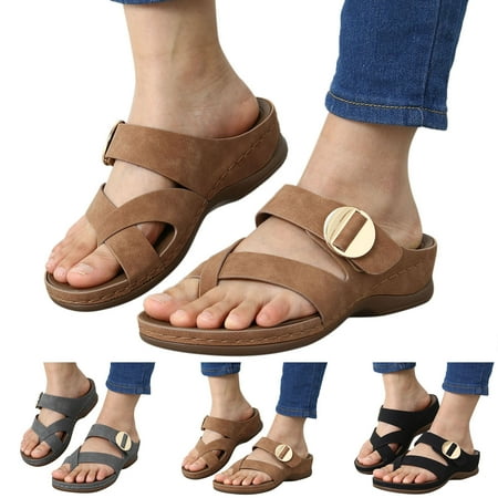 Aayomet Summer Sandals for Women Women Sandals Fashion Summer New Pattern Simple Solid Color Open Toe Wedge Roman Sandals Casual Black 8
Aayomet Summer Sandals for Women Women Sandals Fashion Summer New Pattern Simple Solid Color Open Toe Wedge Roman Sandals Casual Black 8