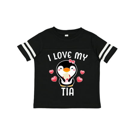 Inktastic I Love My Tia with Cute Penguin and Hearts Gift Toddler Toddler Girl T-Shirt
Inktastic I Love My Tia with Cute Penguin and Hearts Gift Toddler Toddler Girl T-Shirt
