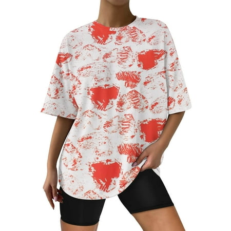 Aufmer Crop Tops For Women Scrub Print Fashion Women Short Sleeve Floral Printed Round Neck Tops Blouse Army Green
Aufmer Crop Tops For Women Scrub Print Fashion Women Short Sleeve Floral Printed Round Neck Tops Blouse Army Green