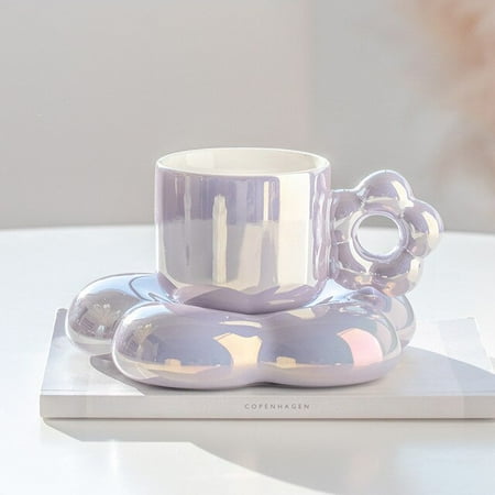 BSBM Pearl Pink White Purple Flower Cups and Saucers Porcelain Coffee Tea Cup Saucer Set Tableware Unique Birthday Gift
BSBM Pearl Pink White Purple Flower Cups and Saucers Porcelain Coffee Tea Cup Saucer Set Tableware Unique Birthday Gift