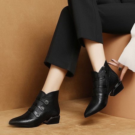 Women‘s Chelsea Boots Zipper Chunky Heel Fleece Thermal Faux Leather Short Tube Boots Women‘s Footwear
Women‘s Chelsea Boots Zipper Chunky Heel Fleece Thermal Faux Leather Short Tube Boots Women‘s Footwear