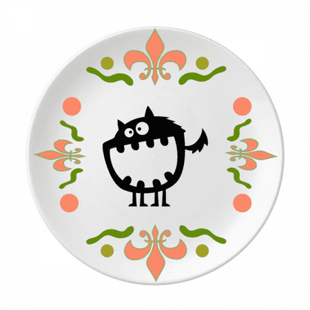 Universe And Alien Big Mouth Monster Flower Ceramics Plate Tableware Dinner Dish