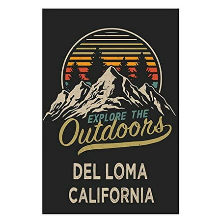 Del Loma California Souvenir 2x3-Inch Fridge Magnet Explore The Outdoors
