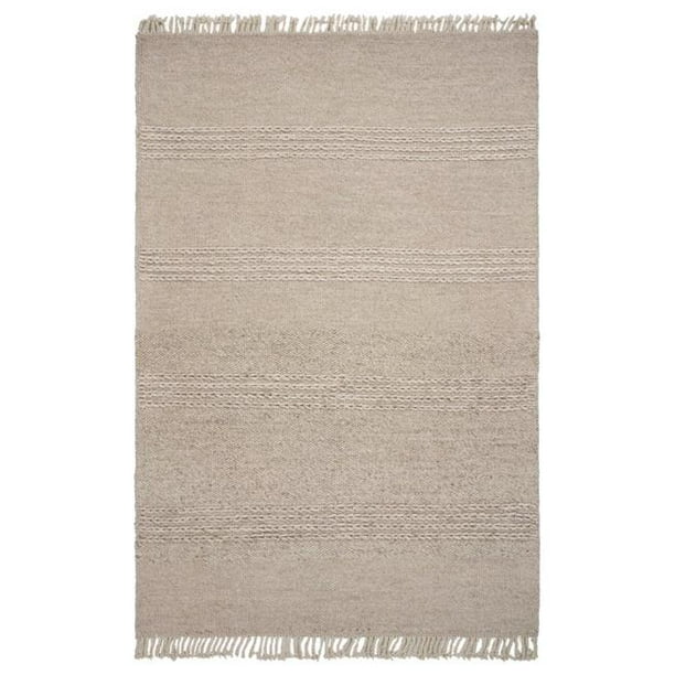 HomeRoots 353053 5 x 8 ft. Wool Natural Area Rug
