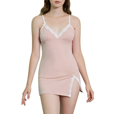Women Lingerie Sleepwear V-Neck Nightgown Dress Sleepwear Chemise Lingeries Loungewear Ladies Nightwear
Women Lingerie Sleepwear V-Neck Nightgown Dress Sleepwear Chemise Lingeries Loungewear Ladies Nightwear