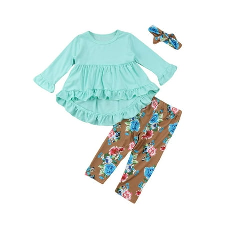 Fullvigor Little Girls Long Sleeve Top Dress Floral Leggings Pants with Headband 1-6T
Fullvigor Little Girls Long Sleeve Top Dress Floral Leggings Pants with Headband 1-6T