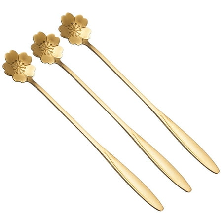 3 Pcs Stainless Steel Spoons Creative Long Handle Cake Spoon Petal Shaped Heads Stirring Coffee Spoons for Honey Milk T
3 Pcs Stainless Steel Spoons Creative Long Handle Cake Spoon Petal Shaped Heads Stirring Coffee Spoons for Honey Milk T