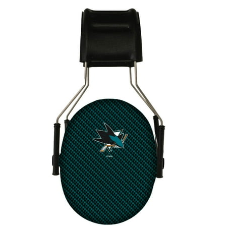 San Jose Sharks Carbon Fiber Hearing Protection Earmuffs