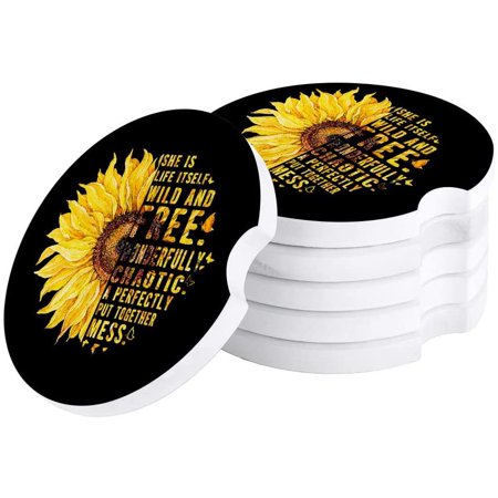 KXMDXA Autumn Oil Painting Flower with Words Black and Yellow Art Set of 2 Car Coaster for Drinks Absorbent Ceramic Stone Coasters Cup Mat with Cork Base for Home Kitchen Room Coffee Table Bar Decor
KXMDXA Autumn Oil Painting Flower with Words Black and Yellow Art Set of 2 Car Coaster for Drinks Absorbent Ceramic Stone Coasters Cup Mat with Cork Base for Home Kitchen Room Coffee Table Bar Decor